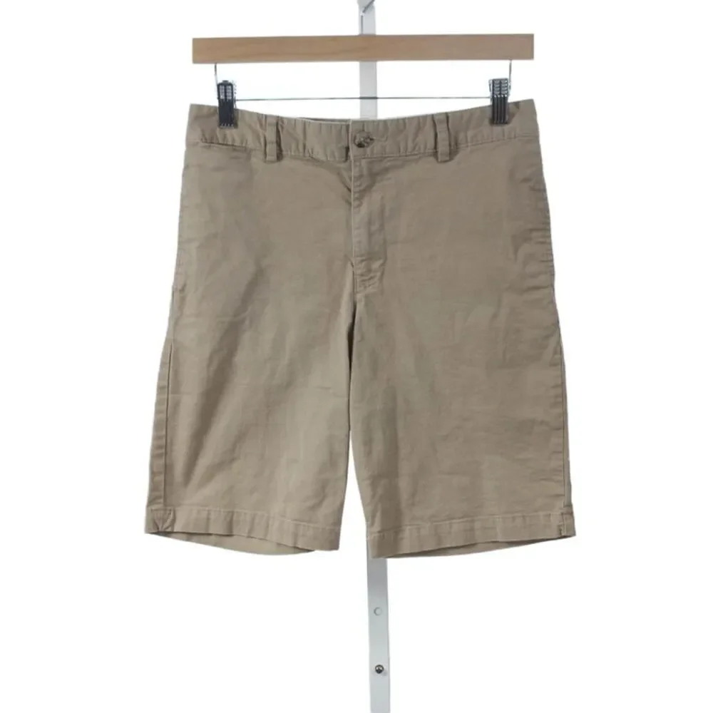 Polo Ralph Lauren Boys Button Closure Flat Front Chino Shorts Beige Size 16